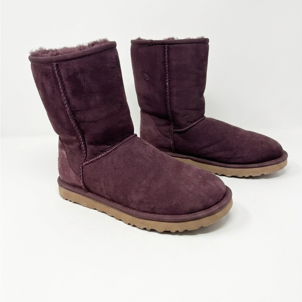 SOLD UGG Shearling Boots in Deep Plum